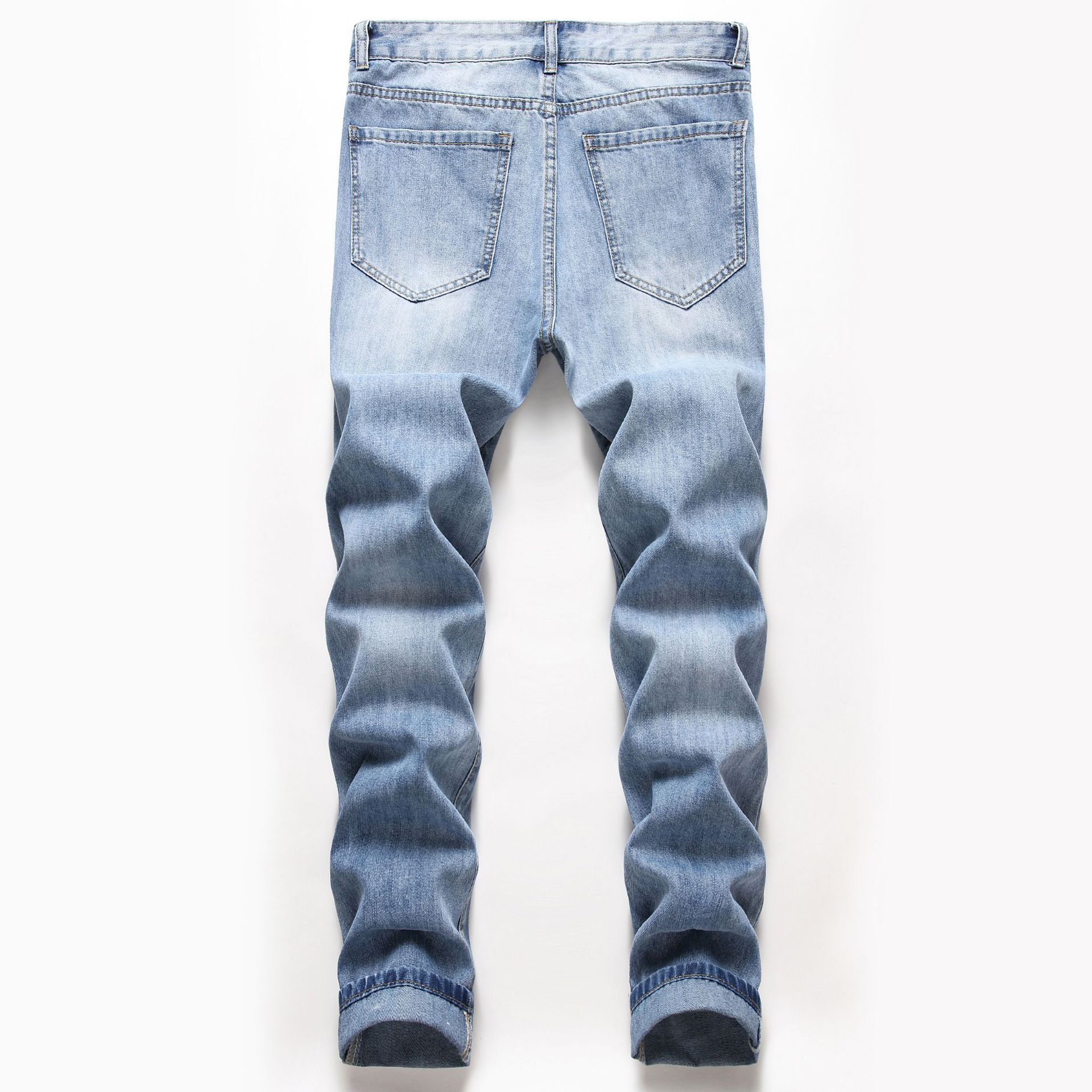 Mens High-washed Distressed Ripped Jeans - RippedJeans® Official Site