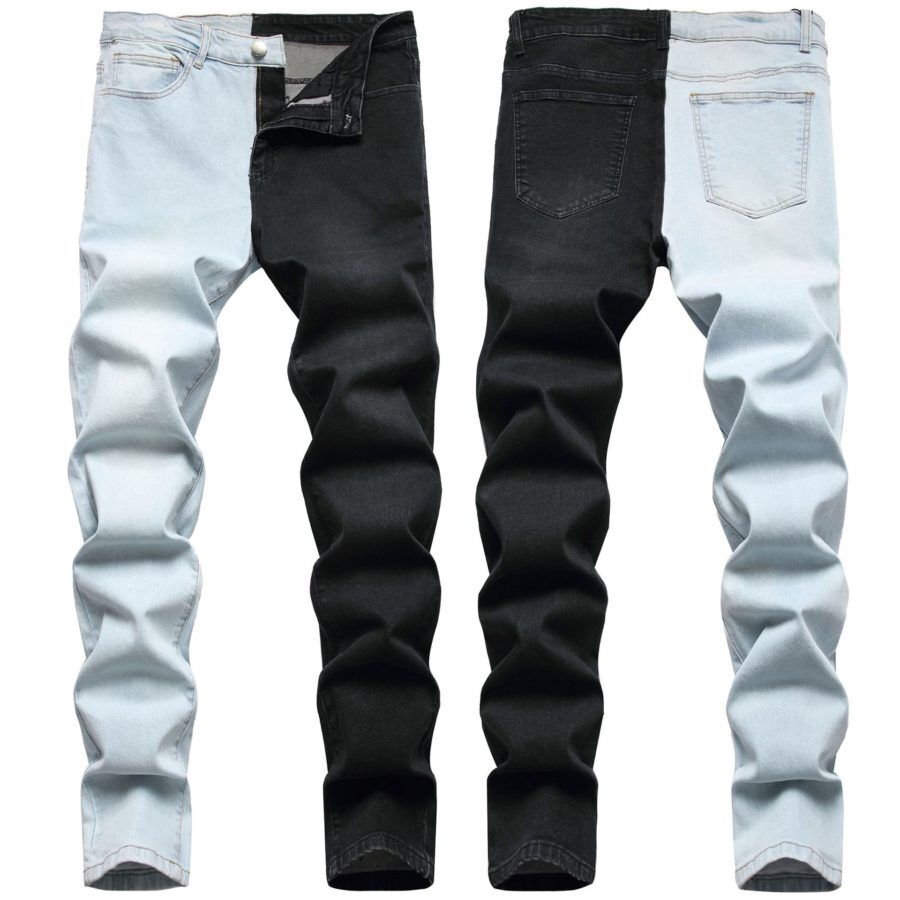 Mens Black And Red Jeans - RippedJeans® Official Site